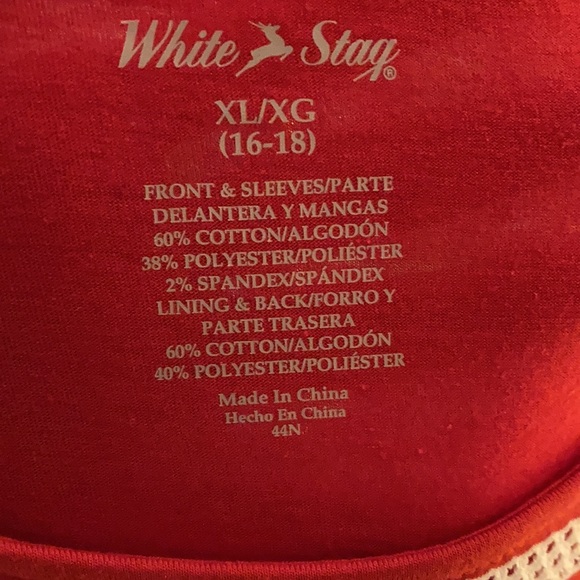 White Stag unique open weave stripe design top with layers XL - Picture 4 of 10